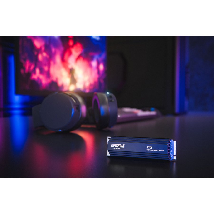 Crucial T705 with heatsink   1TB PCIe Gen5 NVMe M.2 SSD #8
