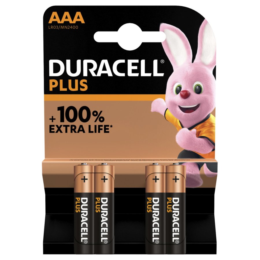 1x4 Duracell Plus Micro MN2400 AAA LR03 1,5V #1