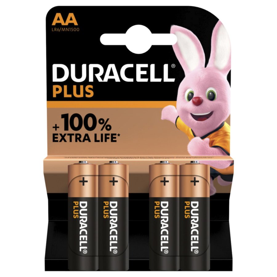 1x4 Duracell Plus Mignon MN1500 AA LR6 1,5V #1