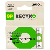 1x4 GP ReCyko NiMH battery AA 2600mAH, high capacity #3