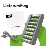 GP ReCyko E821 8-fold Round Bat. Charger+4xAA 2100mAh/4xAA 850mAh #3
