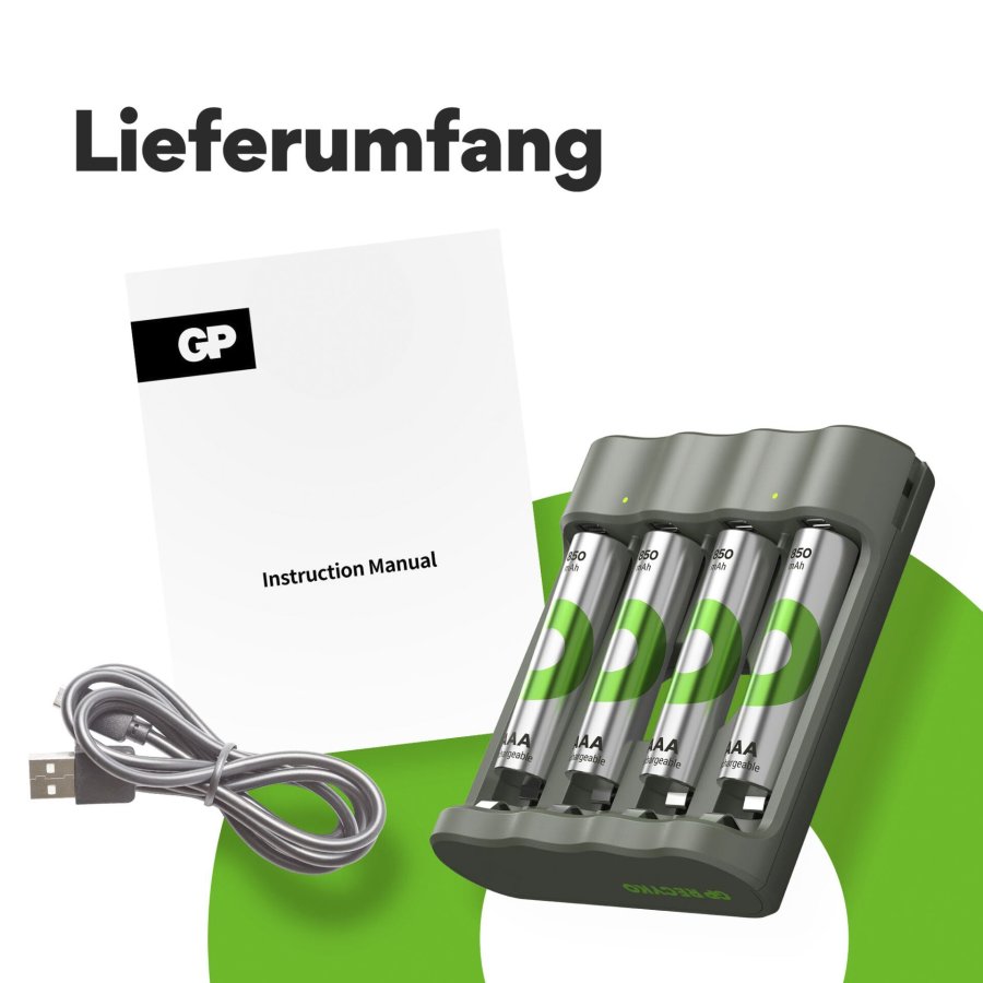GP ReCyko B441 4-Port USB-Model Charger incl.4xAAA NiMh 850mAh #3