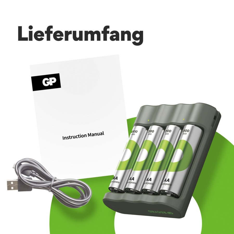 GP ReCyko B441 4-Port USB-Model Charger incl.4xAA NiMh 2100mAh #3