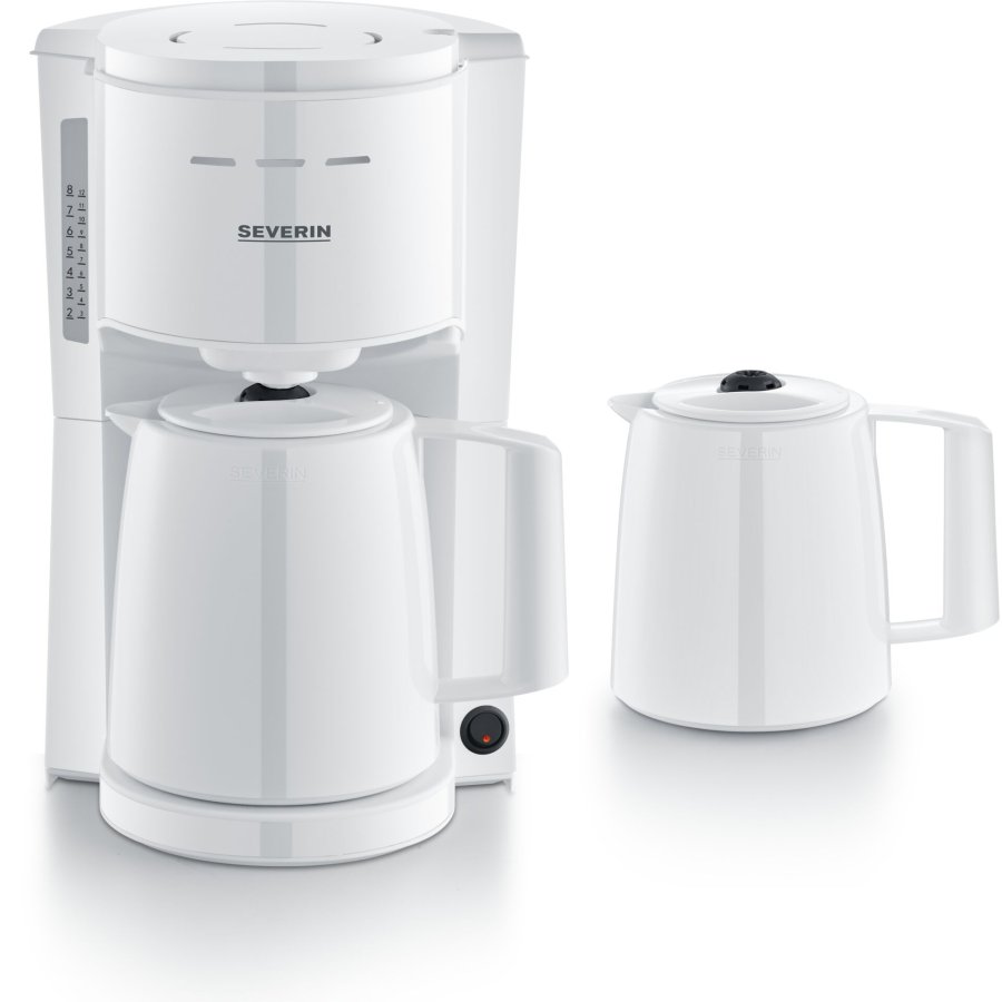 Severin KA 9309 white Filter Coffee Maker with 2 Pots #1