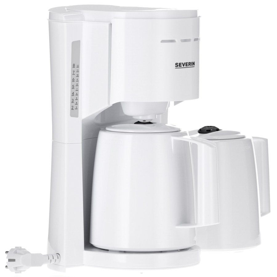 Severin KA 9309 white Filter Coffee Maker with 2 Pots #5
