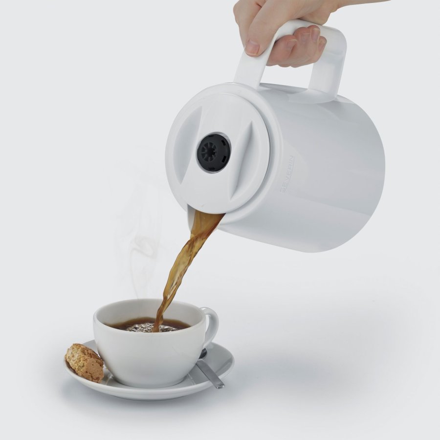 Severin KA 9309 white Filter Coffee Maker with 2 Pots #7