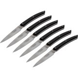 Laguiole Jean Dubost Knife Set 6 pcs., Acrylic Black #2