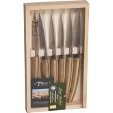 Laguiole Jean Dubost Knife Set 6 pcs., Oak Wood #3
