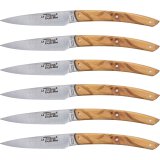Laguiole Jean Dubost Knife Set 6 pcs., olive wood #1