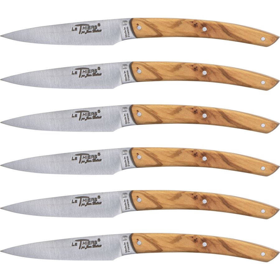 Laguiole Jean Dubost Knife Set 6 pcs., olive wood #1