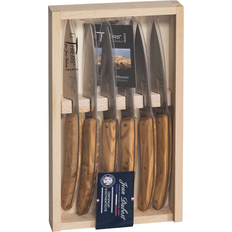 Laguiole Jean Dubost Knife Set 6 pcs., olive wood #3