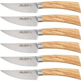 Laguiole Jean Dubost Steak Knife Set 6 pcs., olive #1
