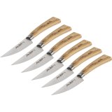 Laguiole Jean Dubost Steak Knife Set 6pcs., Oak Wood #2
