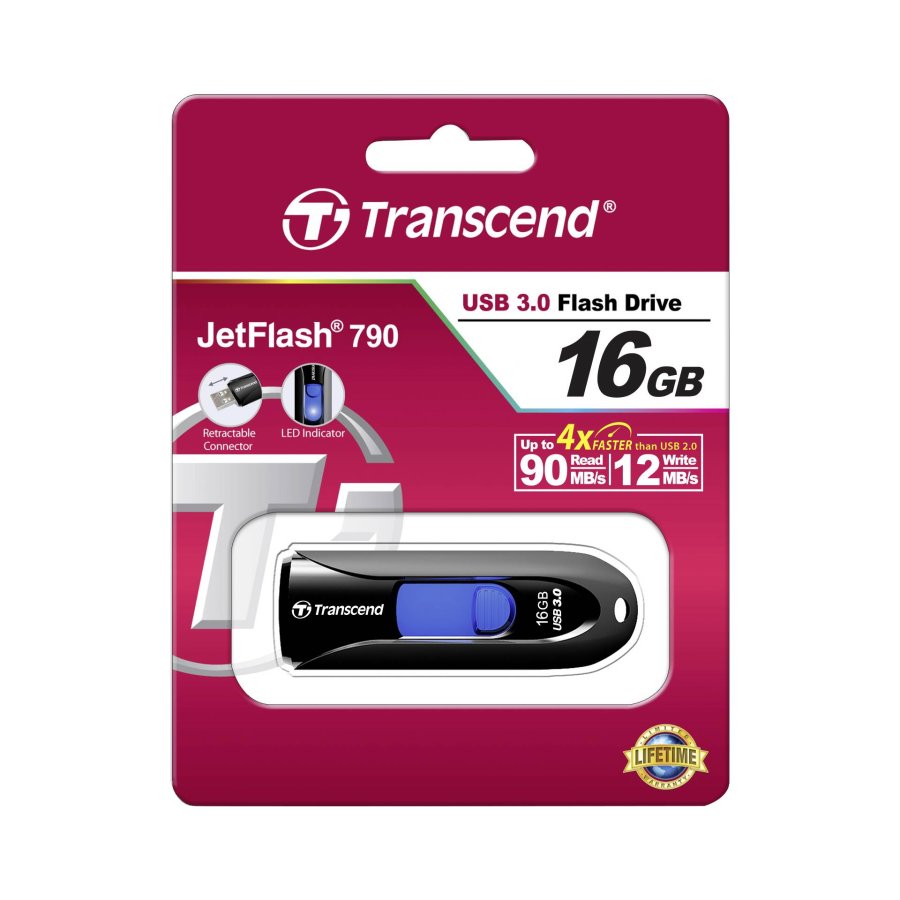 Transcend JetFlash 790      16GB USB 3.1 Gen 1 Black #3