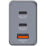 Verbatim GNC-64 GaN Charger 65W 2xUSB-C PD, 1xUSB-A QC 3.0 32201 #2
