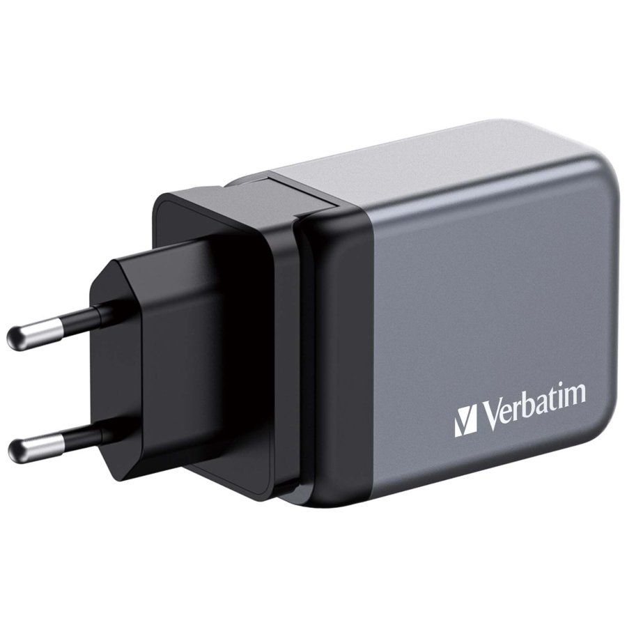 Verbatim GNC-64 GaN Charger 65W 2xUSB-C PD, 1xUSB-A QC 3.0 32201 #3