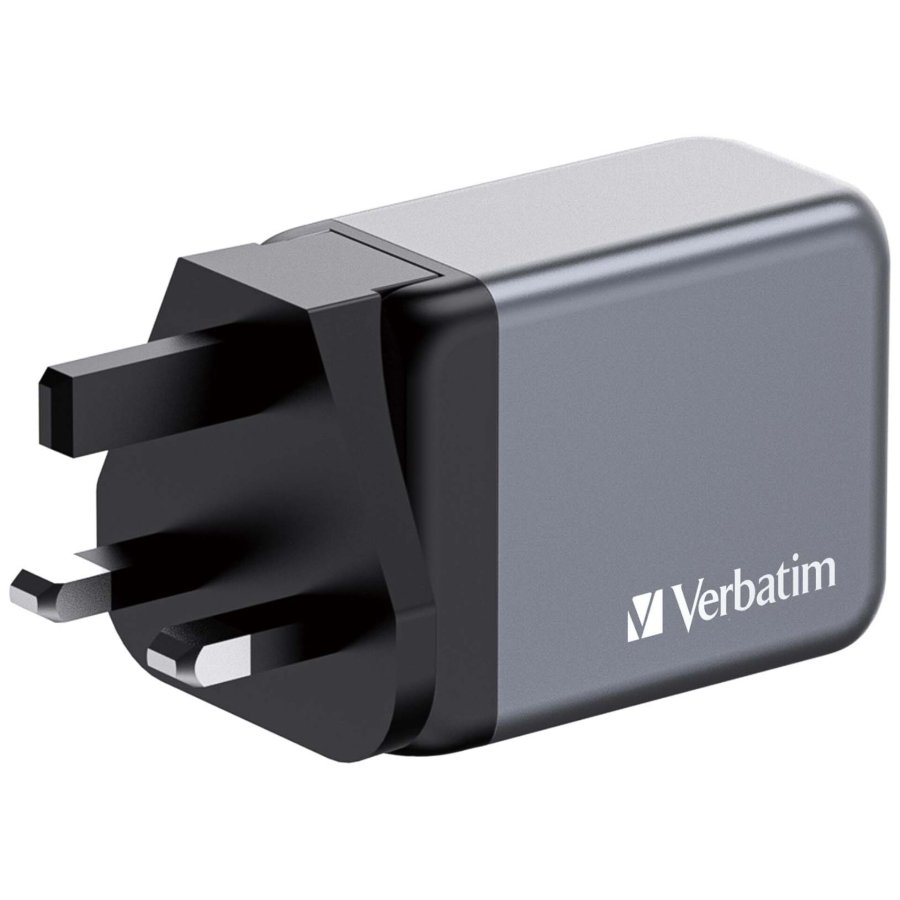 Verbatim GNC-64 GaN Charger 65W 2xUSB-C PD, 1xUSB-A QC 3.0 32201 #4