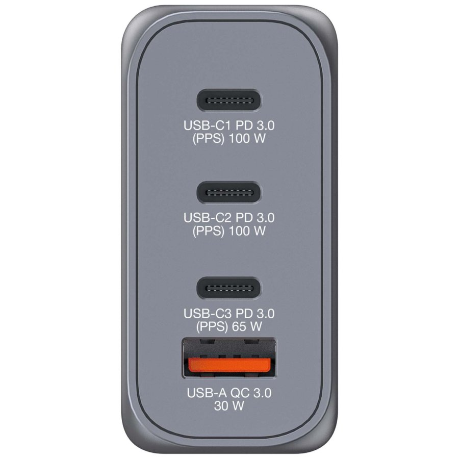Verbatim GNC-100 GaN Charg. 100W 3xUSB-C PD, 1xUSB-A QC 3.0 32202 #2