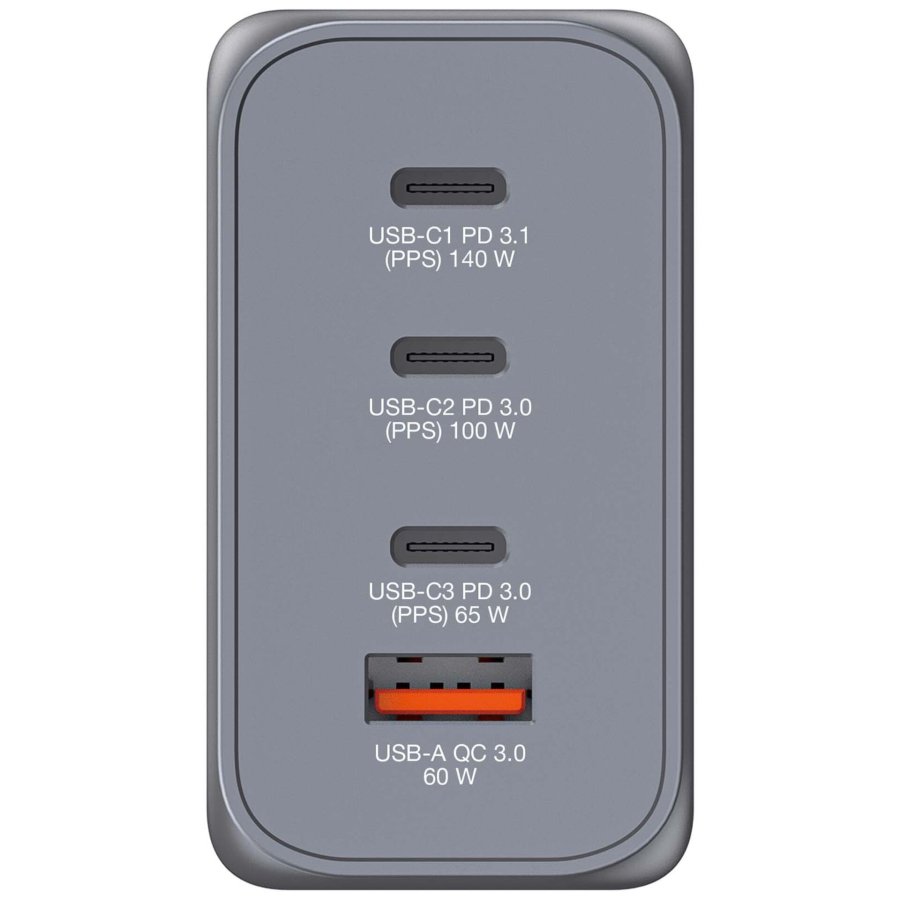 Verbatim GNC-240 GaN Charg. 240W 3xUSB-C PD, 1xUSB-A QC 3.0 32205 #2