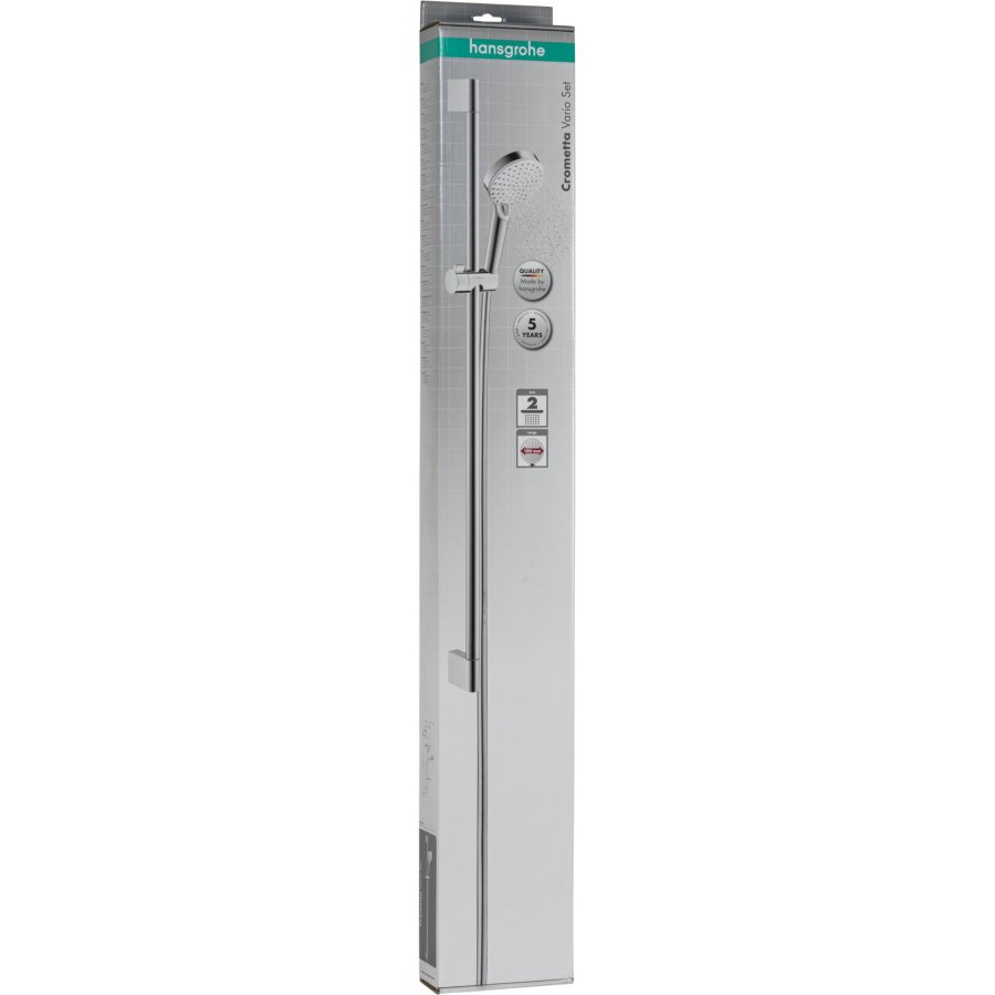 Hansgrohe Crometta Shower Set 100 Vario with Shower Rail 90cm #1