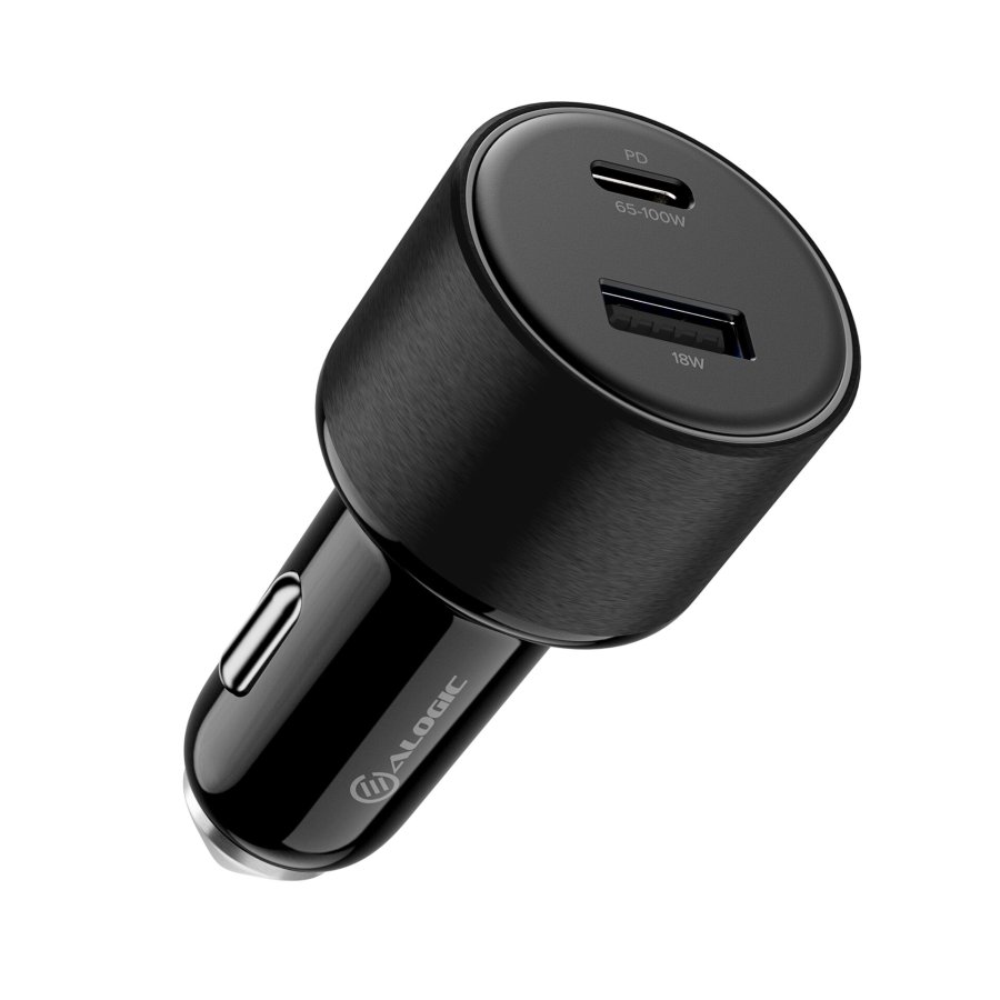 Alogic Rapid Power 100W USB-C PD 2-in-1 Fast Car Charger Black #2