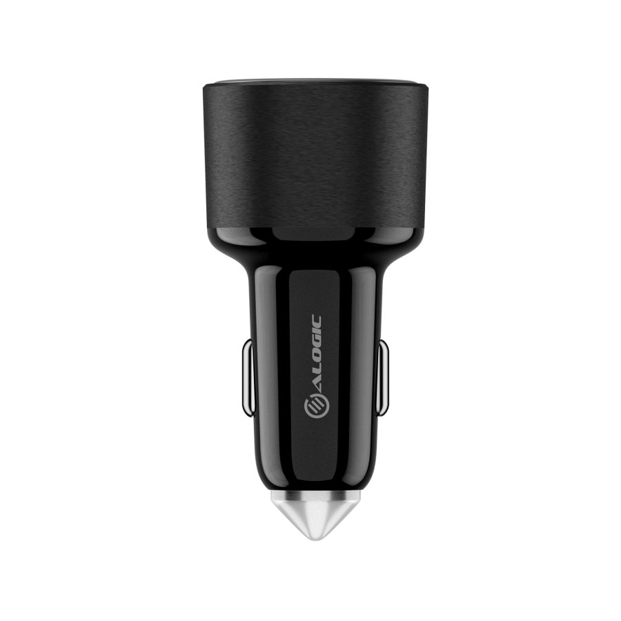 Alogic Rapid Power 100W USB-C PD 2-in-1 Fast Car Charger Black #3