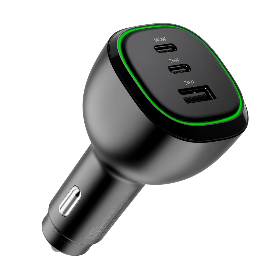 Alogic Rapid Power 165W 3-in-1 Fast Car Charger+Cable 1m #1