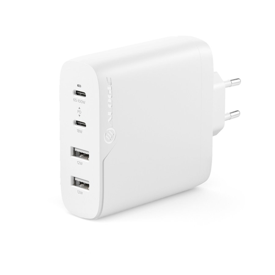 Alogic Rapid Power 100W 4-Port Fast GaN Charger +Cable 2m White #2