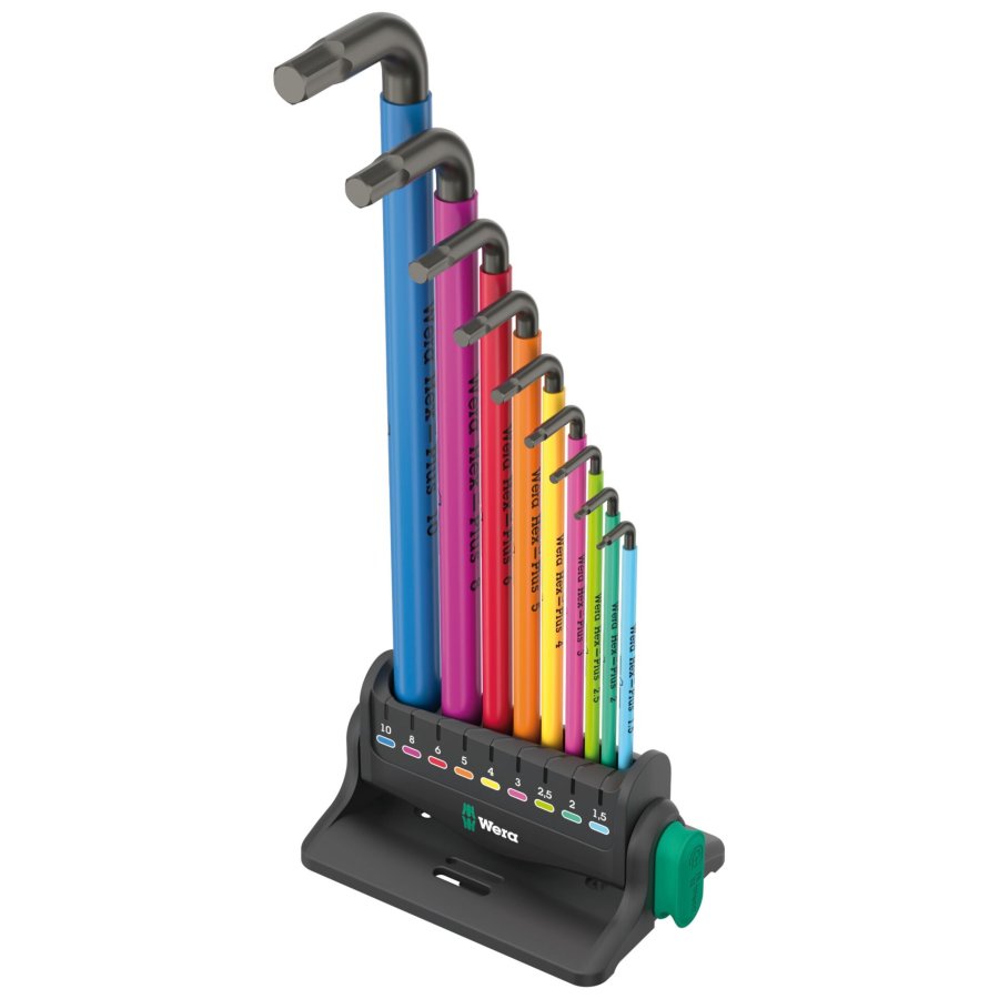 Wera 950/9 Hex-Plus Multicolour 3 angle wrench set #1