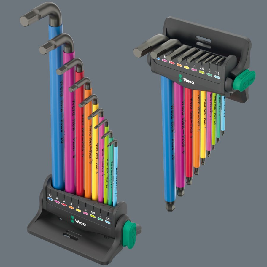 Wera 950/9 Hex-Plus Multicolour 3 angle wrench set #2