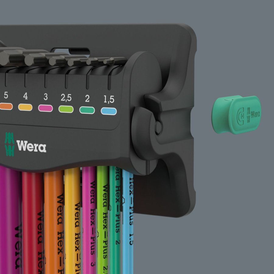 Wera 950/9 Hex-Plus Multicolour 3 angle wrench set #3