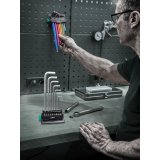 Wera 950/9 Hex-Plus Multicolour 3 angle wrench set #9