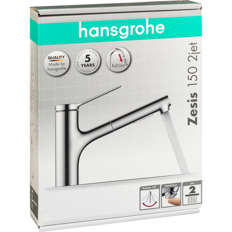 Hansgrohe Zesis M33 Single lever Kitch.Mix.150 2jet pull-o spray #1