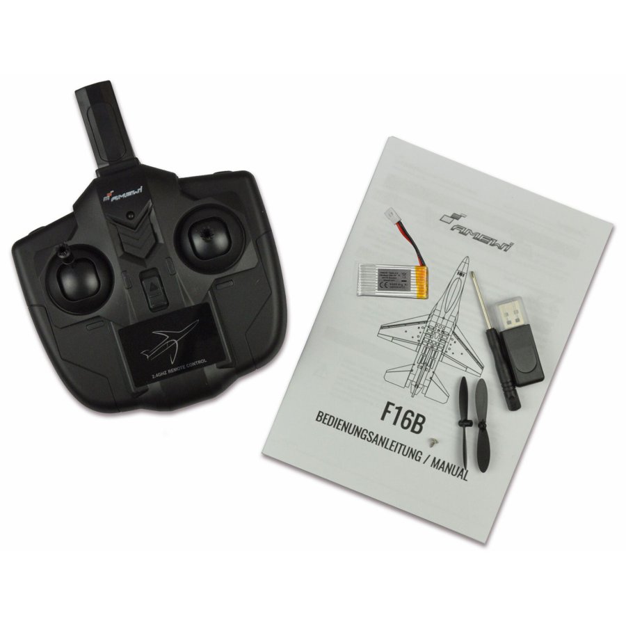 AMEWI F16B Airplane with Gyro 2-channel 290mm RTF #5