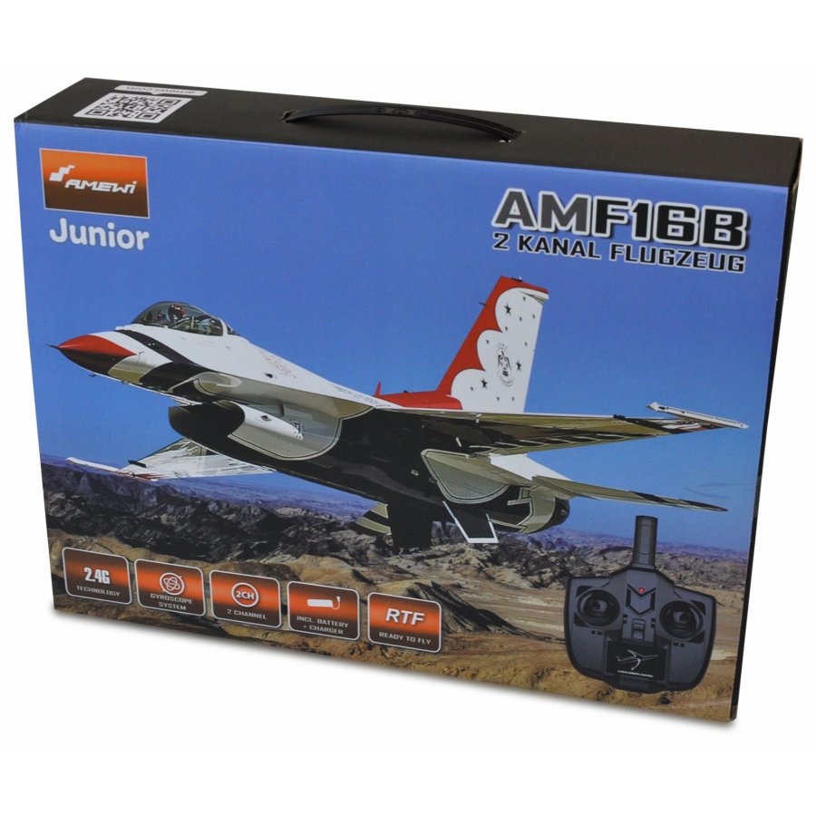 AMEWI F16B Airplane with Gyro 2-channel 290mm RTF #6