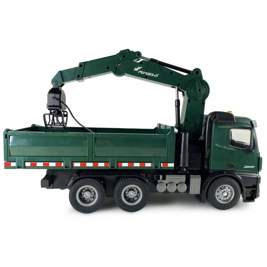 AMEWI Mercedes-Benz Arocs Licens Crane Truck w. Tipper RTR green #3