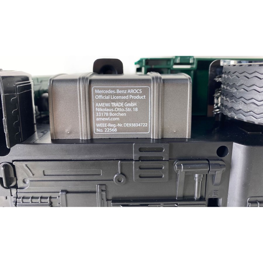 AMEWI Mercedes-Benz Arocs Licens Crane Truck w. Tipper RTR green #9