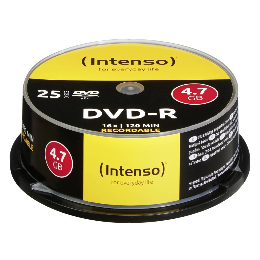 1x25 Intenso DVD-R 4,7GB 16x Speed, Cakebox #1