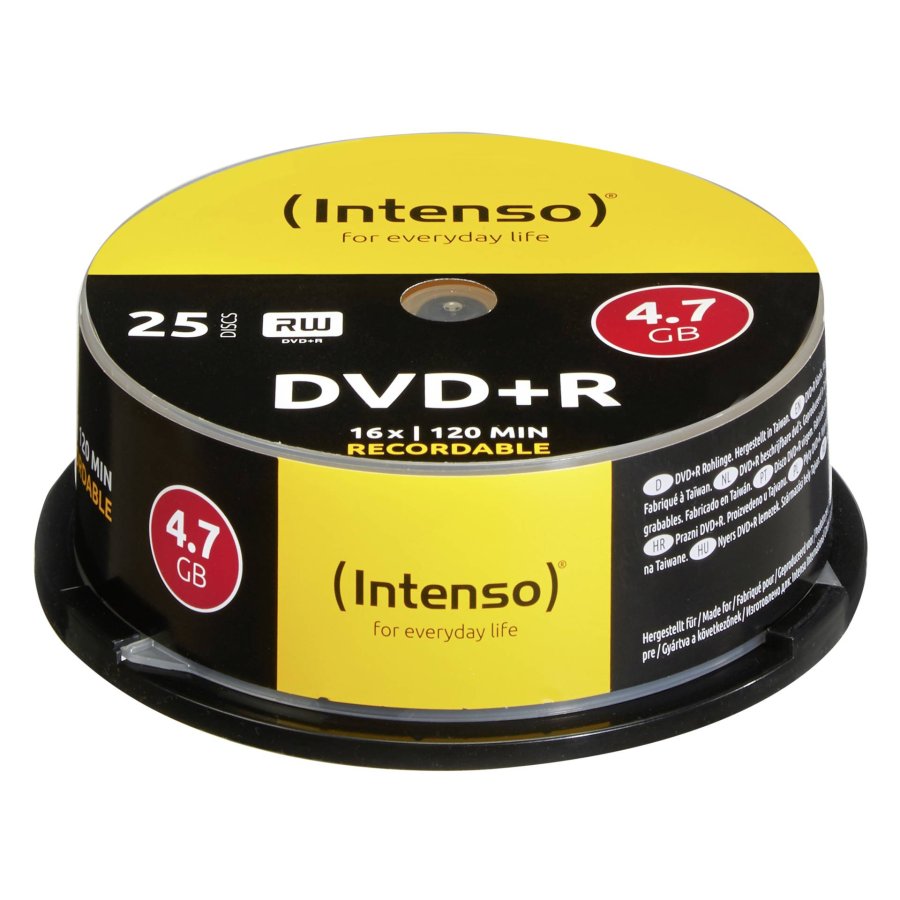 1x25 Intenso DVD+R 4,7GB 16x Speed, Cakebox #1