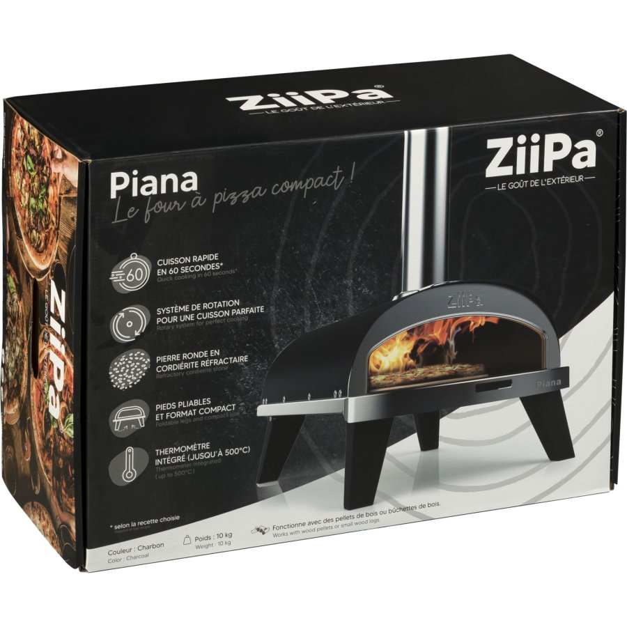 ZiiPa Piana Pellet Pizza Oven Charbon #1