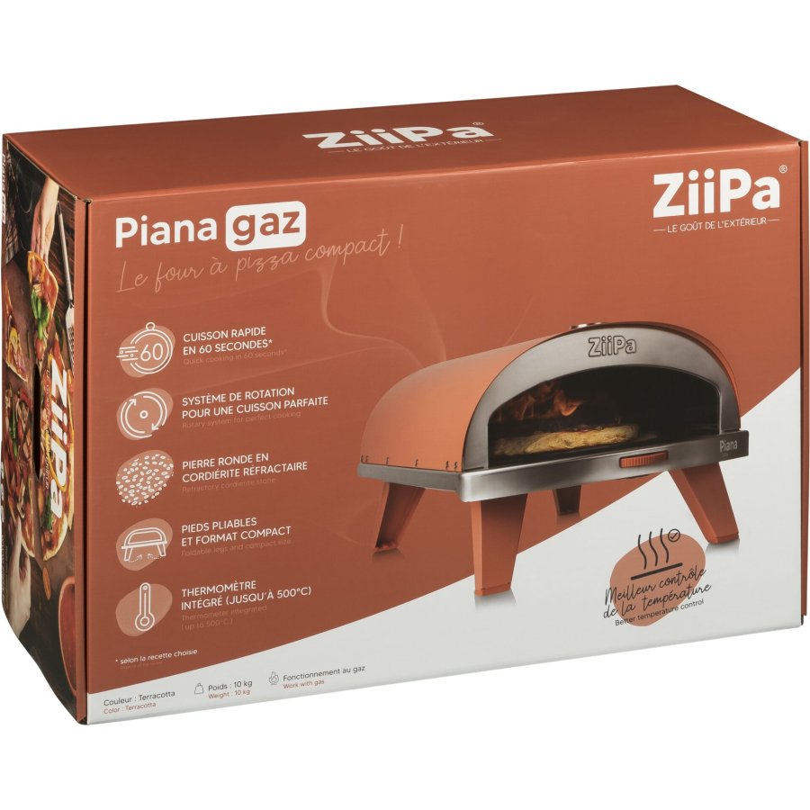 ZiiPa Piana Gas Pizza Oven Terracotta #1