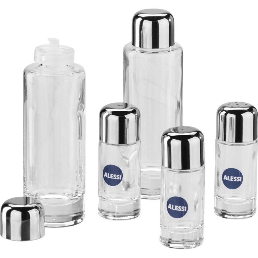 Alessi Cactus Condiment Set - oil,vinegar,S+P,spices MSA16 #3