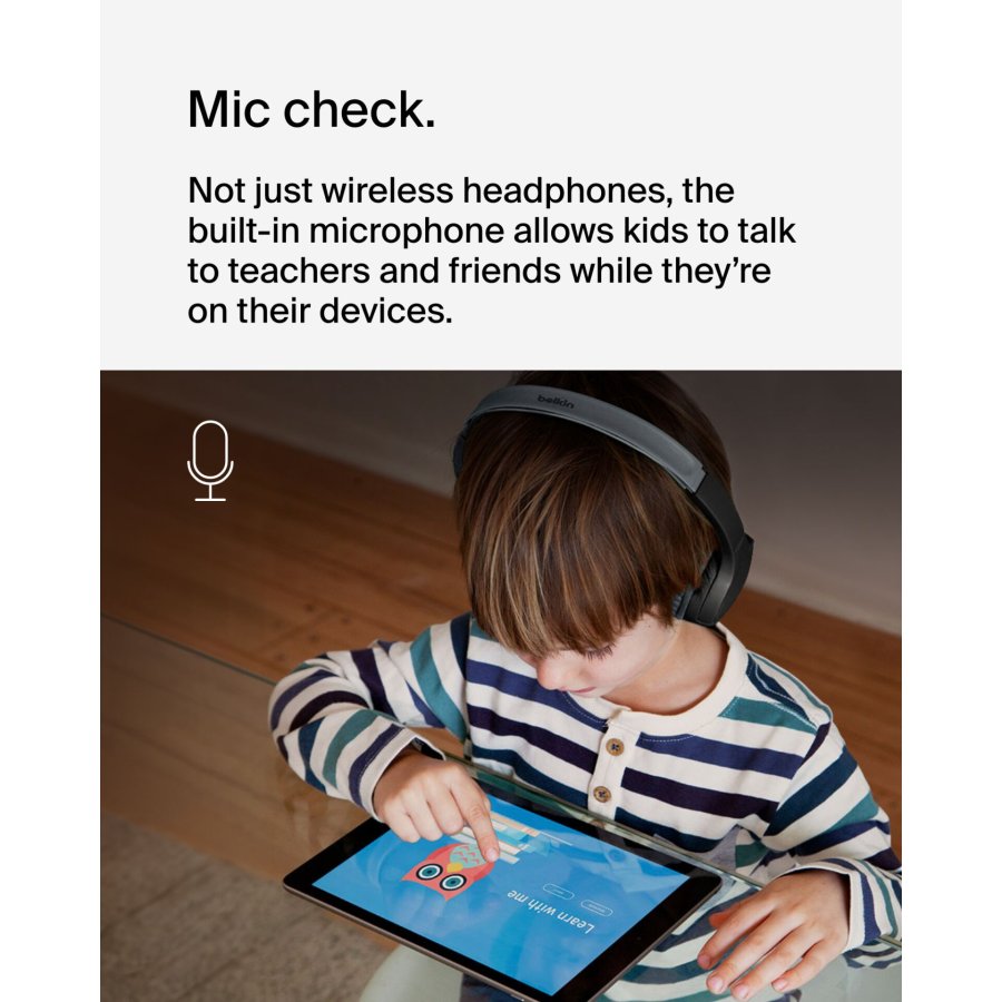 Belkin Soundform Mini-On-Ear for Kids BT USB-C black AUD002btBKV3 #14