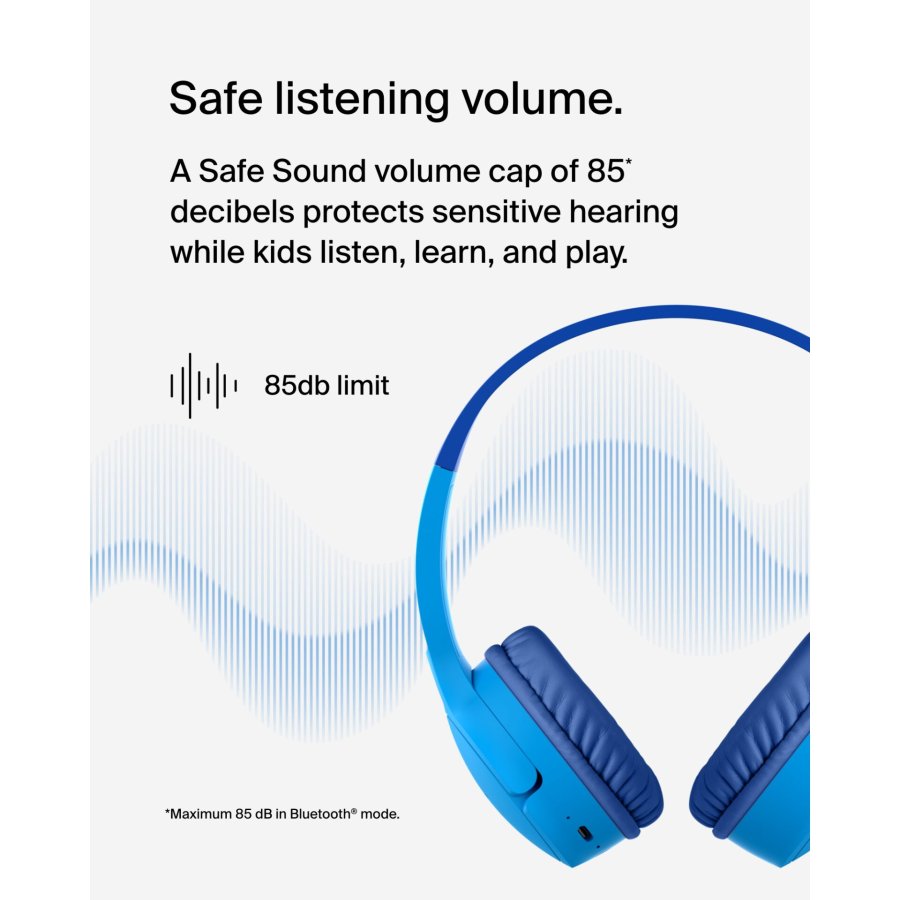 Belkin Soundform Mini-On-Ear for Kids BT USB-C blue AUD002btBLV3 #13