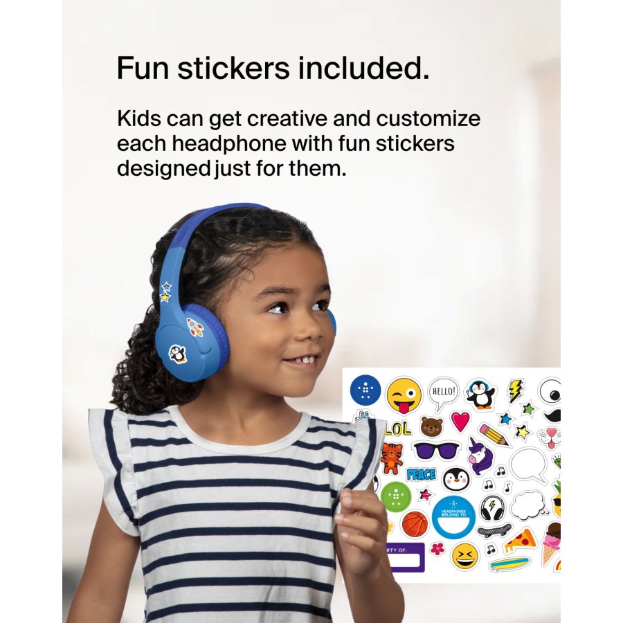Belkin Soundform Mini-On-Ear for Kids BT USB-C blue AUD002btBLV3 #18