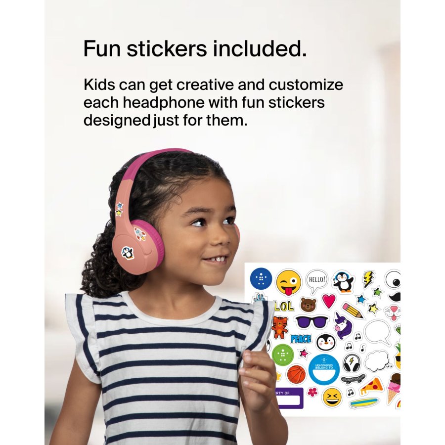 Belkin Soundform Mini-On-Ear for Kids BT USB-C pink AUD002btPKV3 #18
