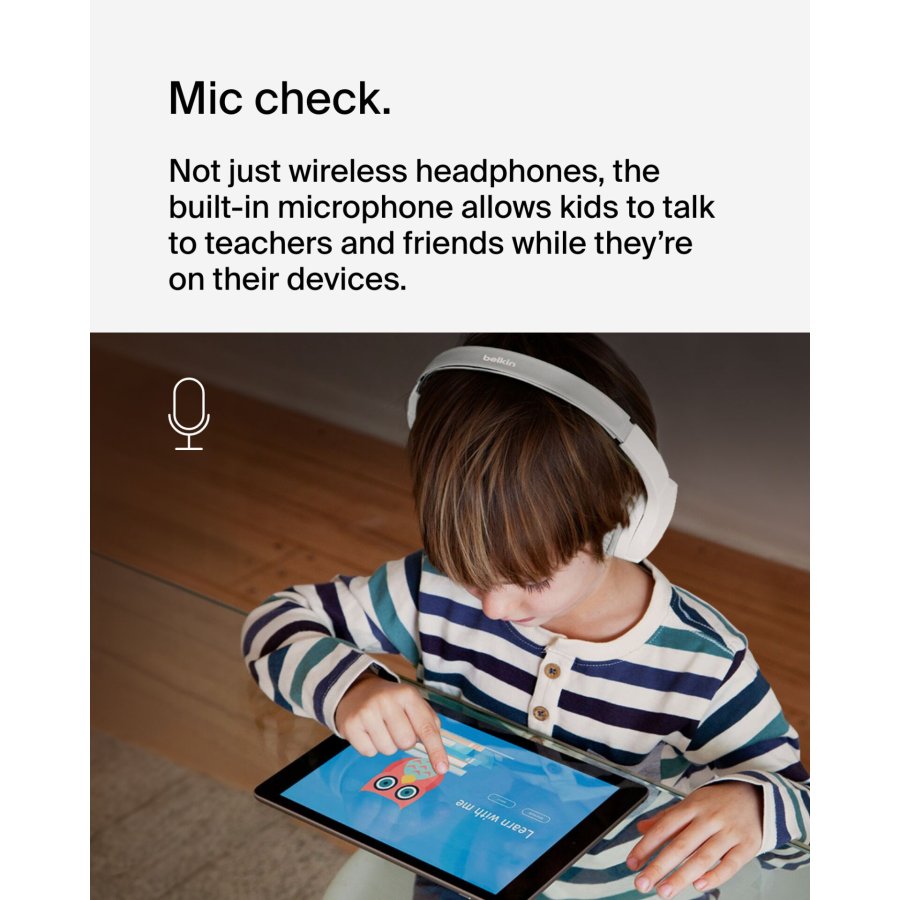 Belkin Soundform Mini-On-Ear for Kids BT USB-C white AUD002btWTV3 #15