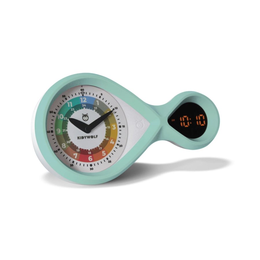 Kidywolf analog & digital Alarm Clock turquoise #2