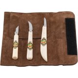 Kirschen Set of carving knives Velourleather bag #1