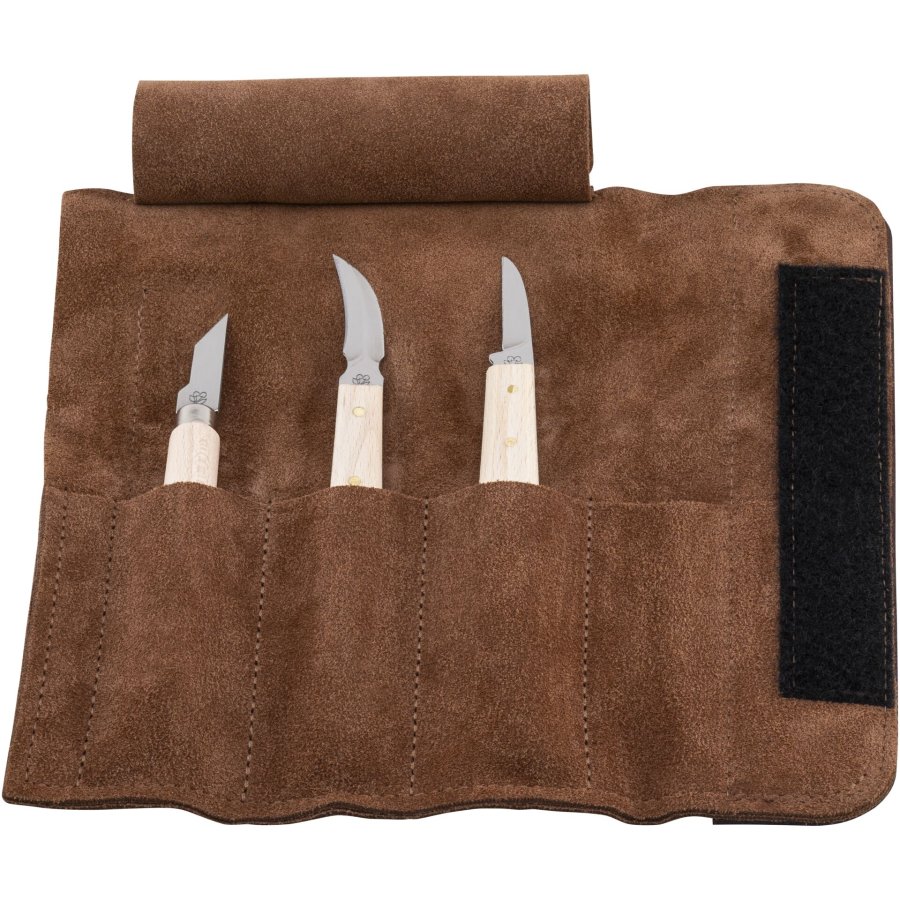 Kirschen Set of carving knives Velourleather bag #2